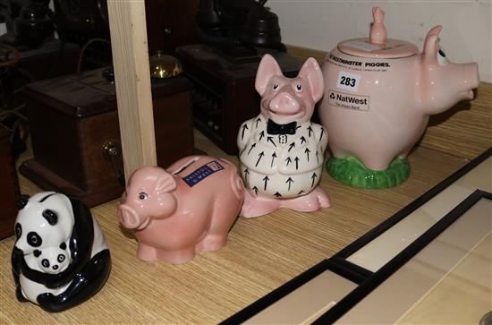 4 Nat West money boxes